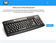 Tablet Screenshot of morekeyboard.com